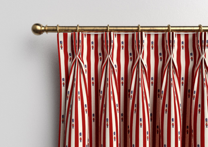 Kings Breakfast, Stripe Kingsmen - Made to Measure Curtains - Image 11